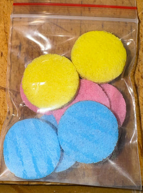 Sponge replacements round pack of 9