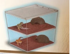 Ant Outworld Acrylic with magnetic sliding lid ventilation 3 sizes for large Ants and reptiles